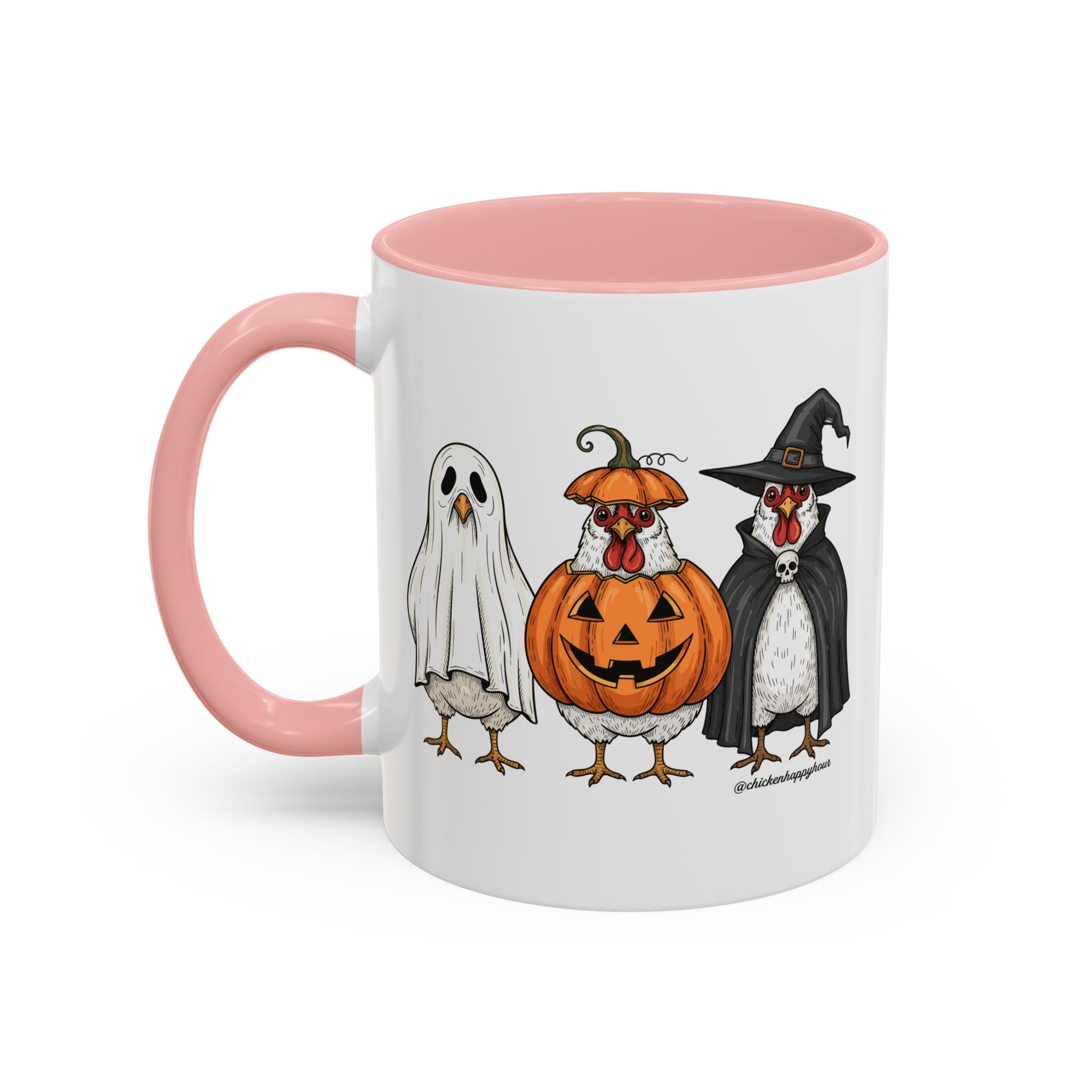 Chickens Wearing Halloween Costumes Coffee Mug