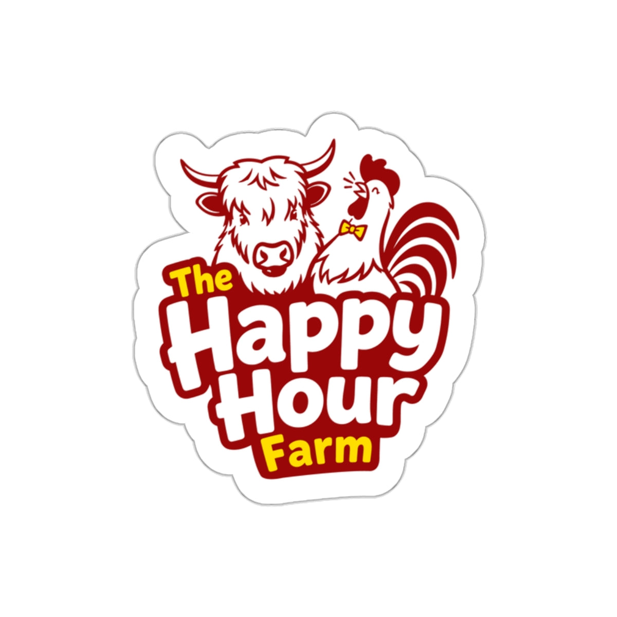 The Happy Hour Farm Logo Sticker