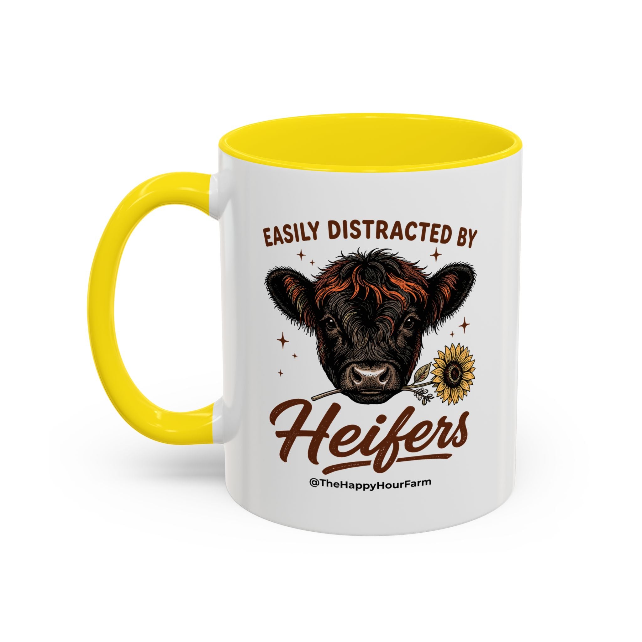 Easily Distracted by Heifer Coffee Mug