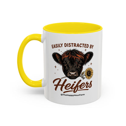 Easily Distracted by Heifer Coffee Mug