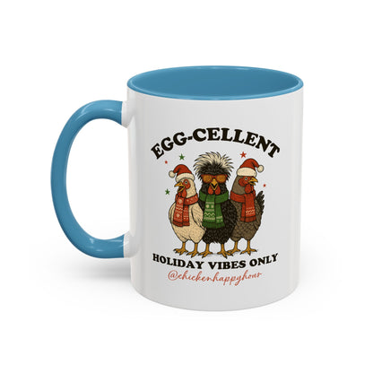 Egg-Cellent Holiday Vibes Only Coffee Mug