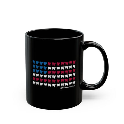 American Flag Cows Coffee Mug