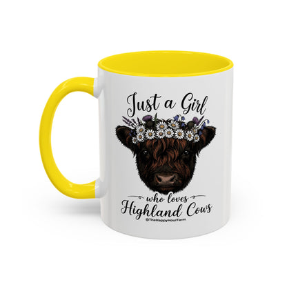 Just a Girl Who Love Highland Cow Coffee Mug