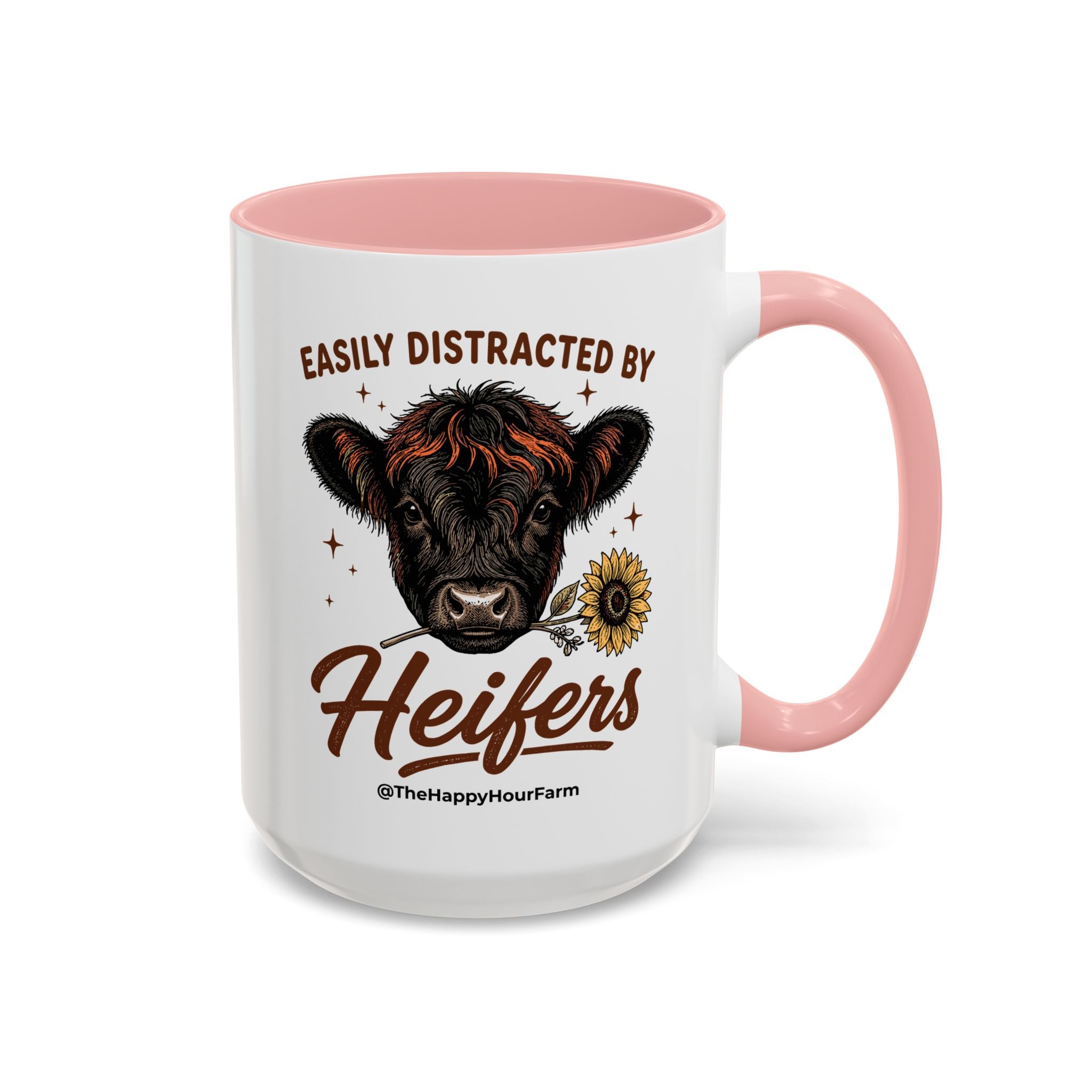 Easily Distracted by Heifer Coffee Mug