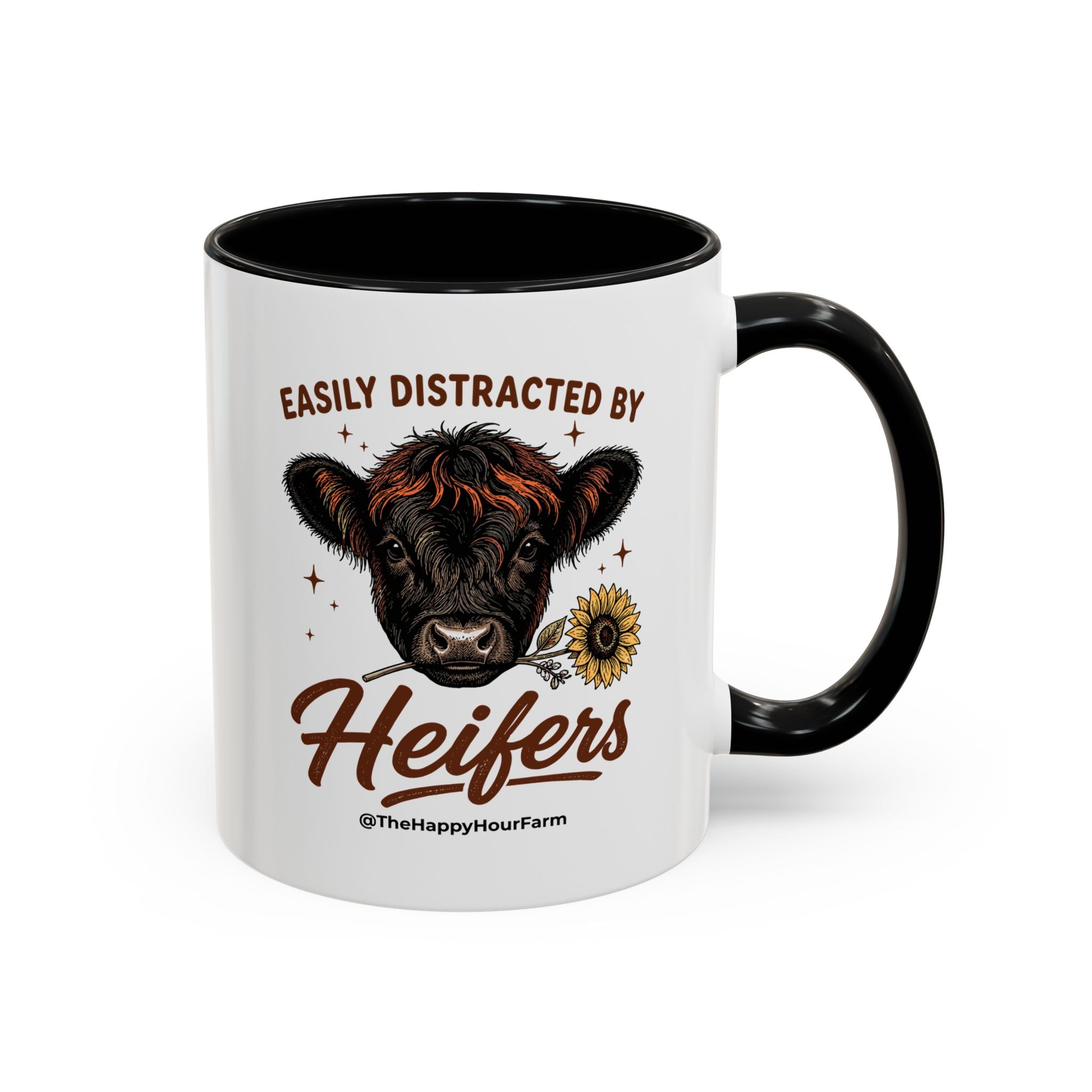 Easily Distracted by Heifer Coffee Mug
