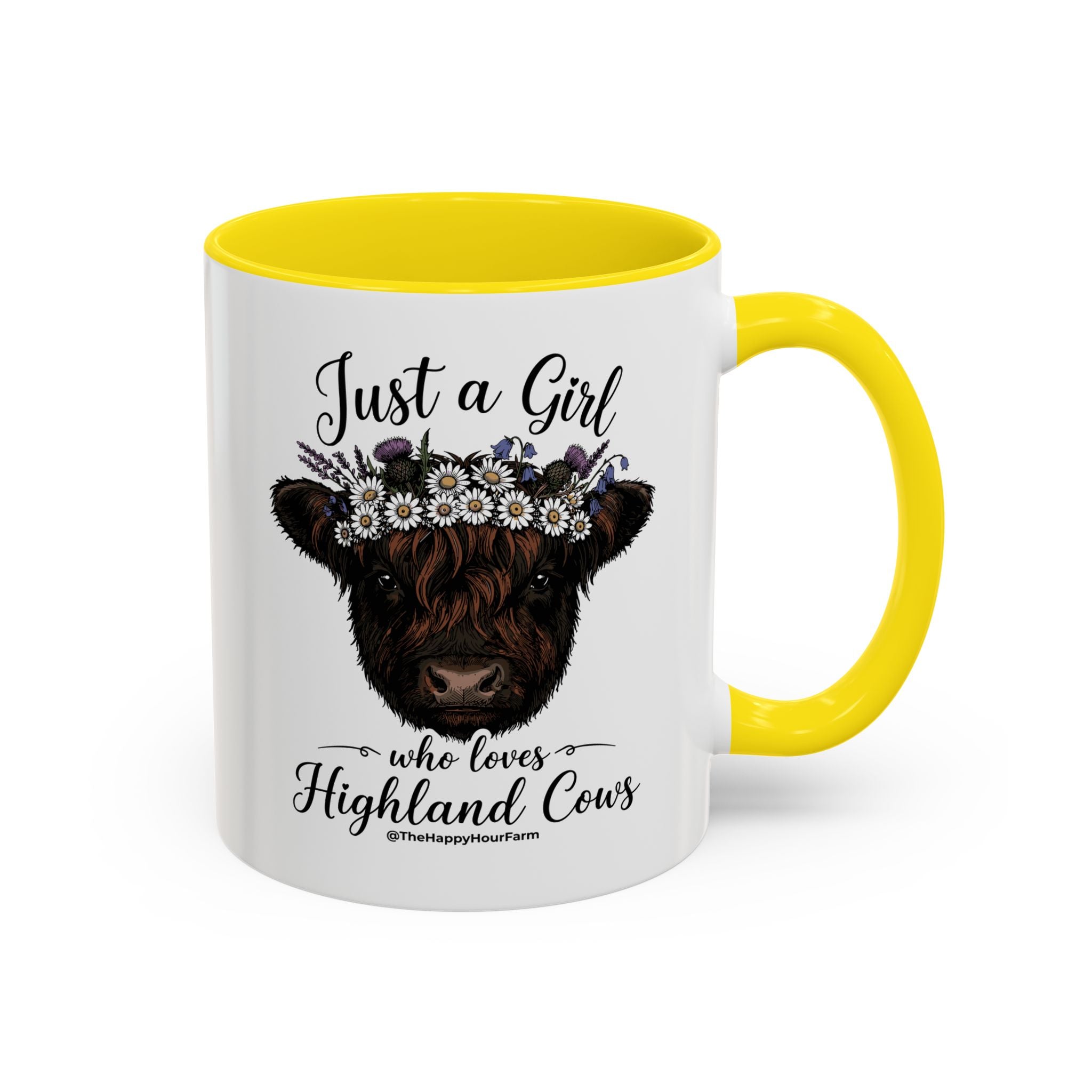 Just a Girl Who Love Highland Cow Coffee Mug