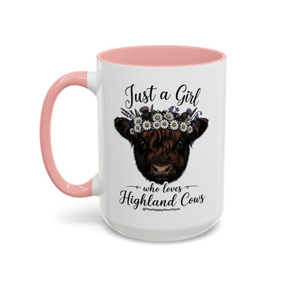 Just a Girl Who Love Highland Cow Coffee Mug