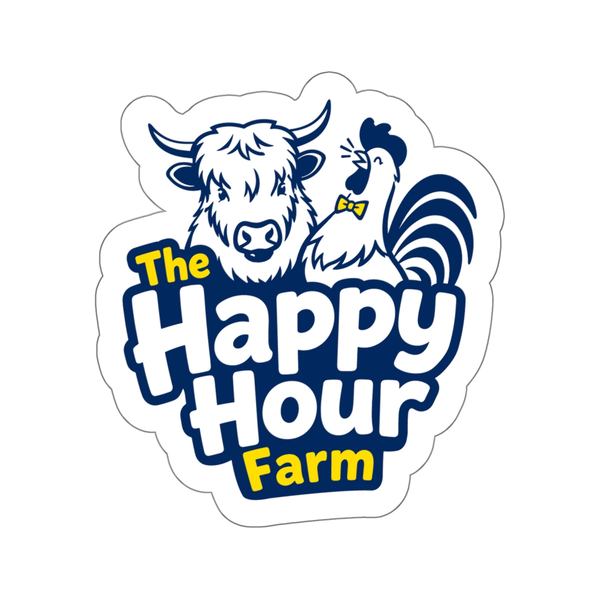 The Happy Hour Farm Logo 3 Sticker