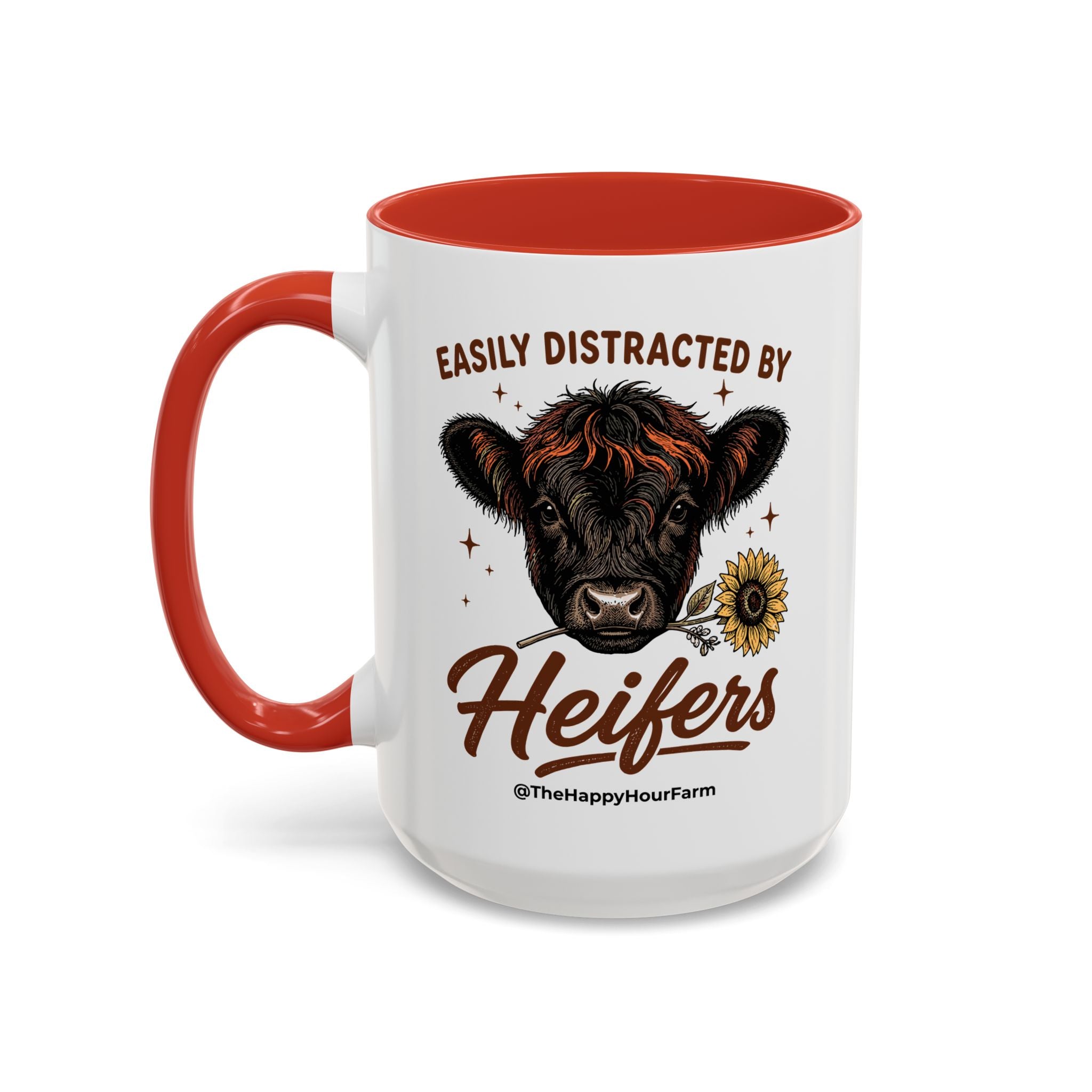 Easily Distracted by Heifer Coffee Mug