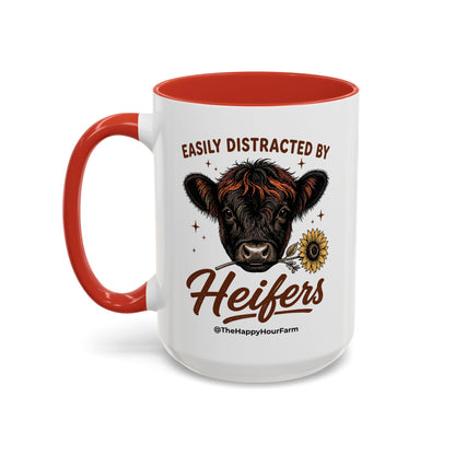 Easily Distracted by Heifer Coffee Mug