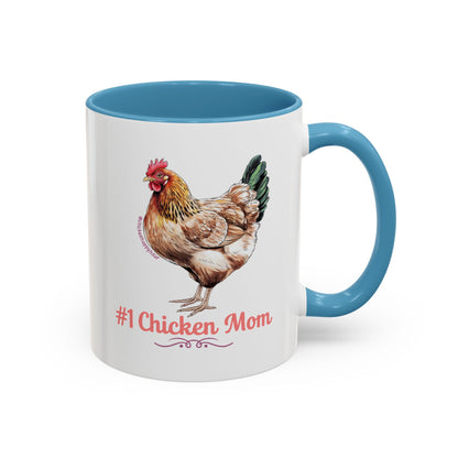 #1 Chicken Mom Coffee Mug