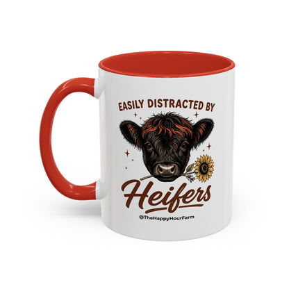 Easily Distracted by Heifer Coffee Mug