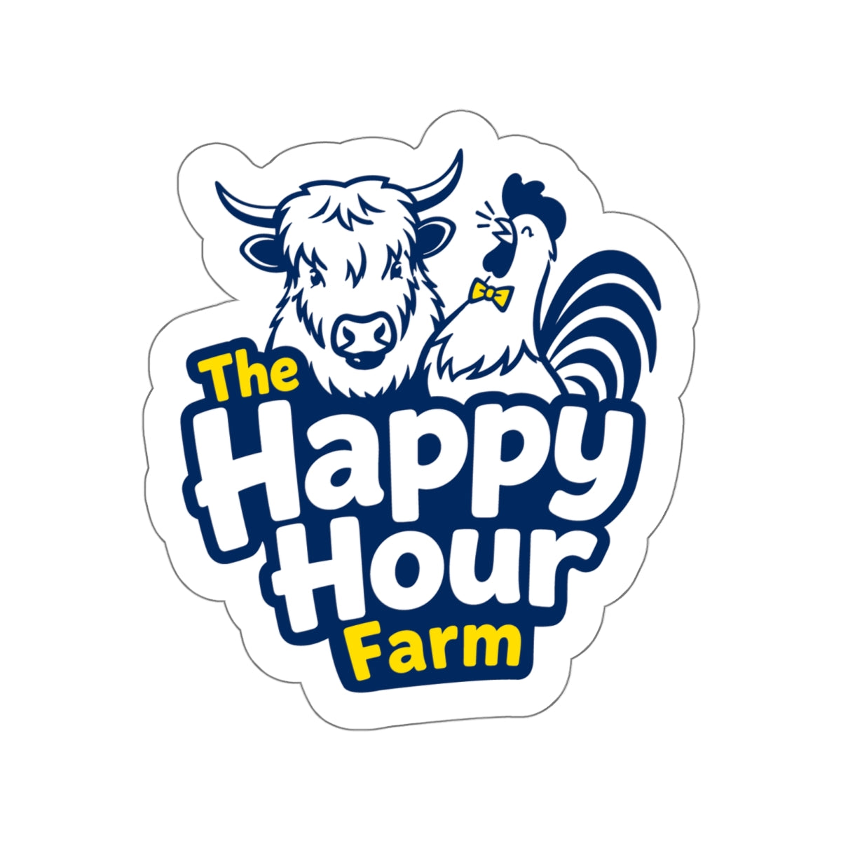 The Happy Hour Farm Logo 3 Sticker