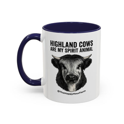 Highland Cows Are My Spirit Animal Coffee Mug