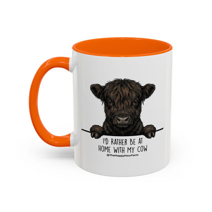 I'd Rather Be at Home With My Cow Coffee Mug