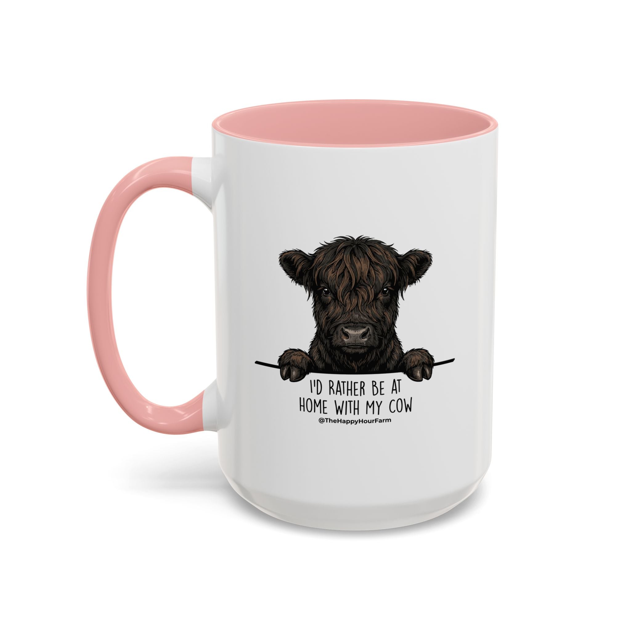 I'd Rather Be at Home With My Cow Coffee Mug