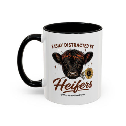 Easily Distracted by Heifer Coffee Mug