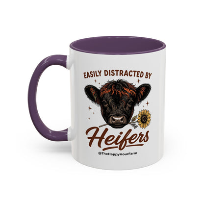 Easily Distracted by Heifer Coffee Mug