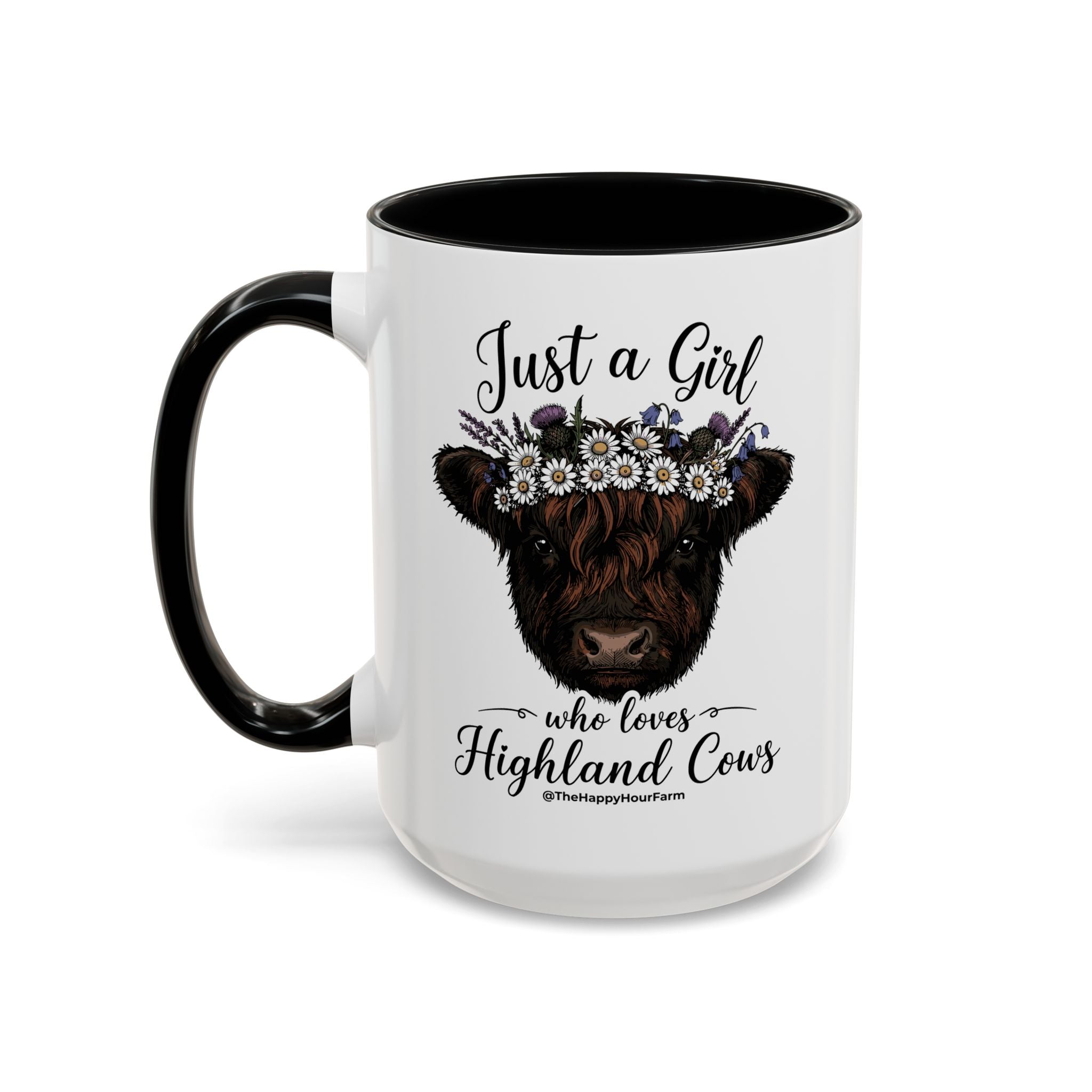 Just a Girl Who Love Highland Cow Coffee Mug