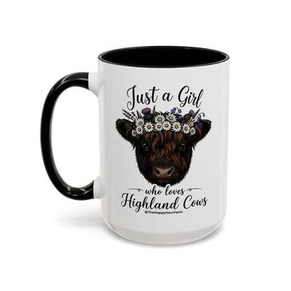 Just a Girl Who Love Highland Cow Coffee Mug