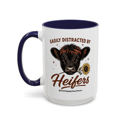 Easily Distracted by Heifer Coffee Mug