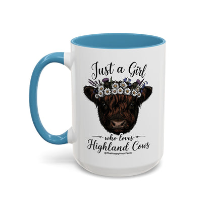 Just a Girl Who Love Highland Cow Coffee Mug
