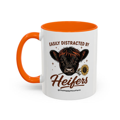 Easily Distracted by Heifer Coffee Mug