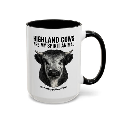 Highland Cows Are My Spirit Animal Coffee Mug