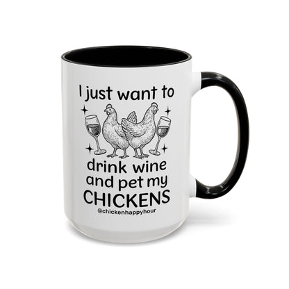 Wine and Chickens Coffee Mug