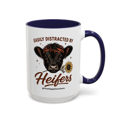 Easily Distracted by Heifer Coffee Mug