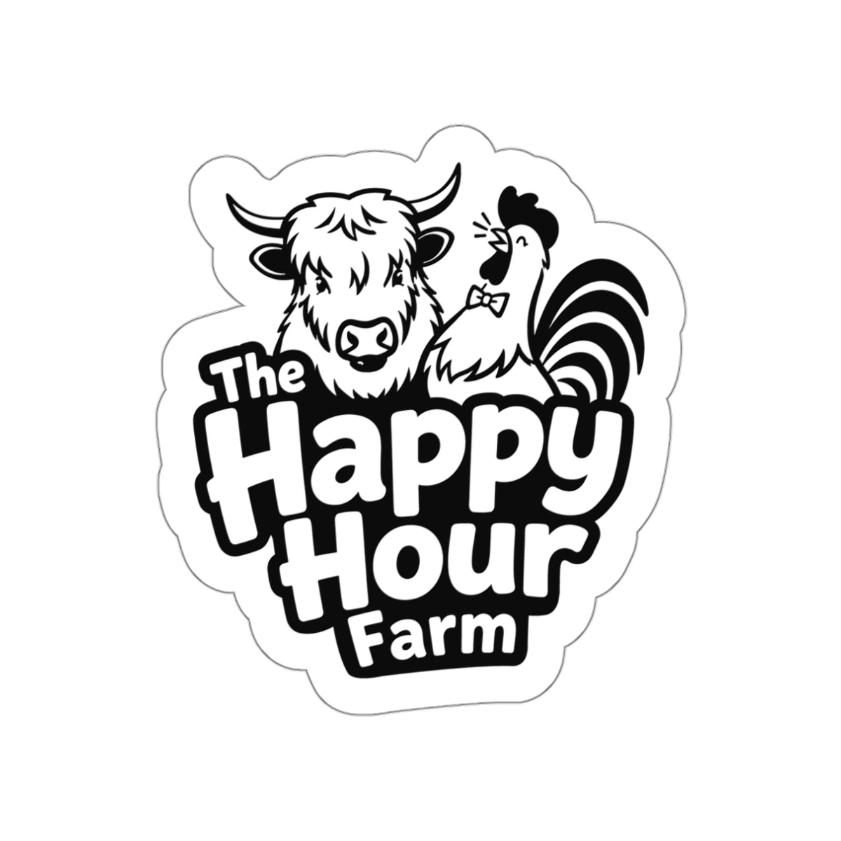 The Happy Hour Farm Logo 2 Sticker