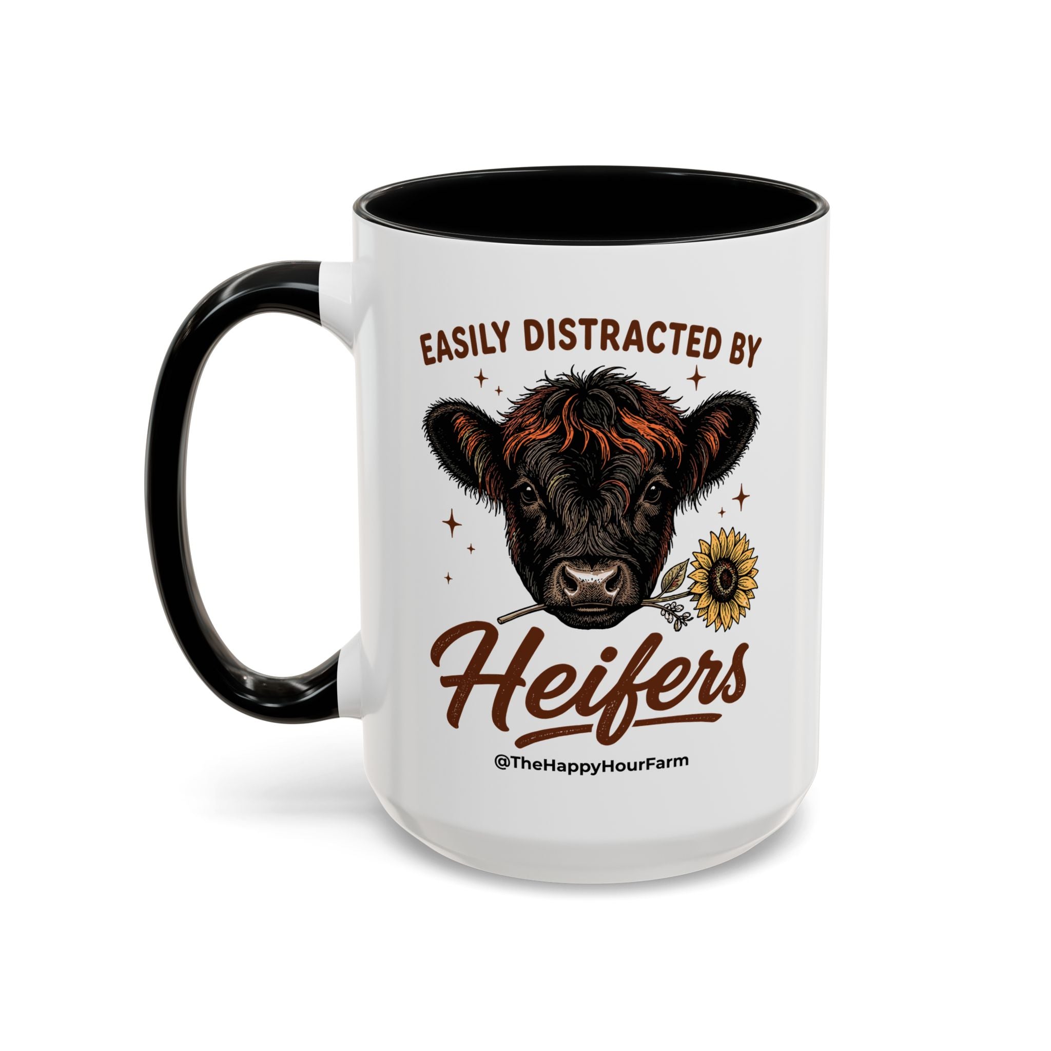 Easily Distracted by Heifer Coffee Mug