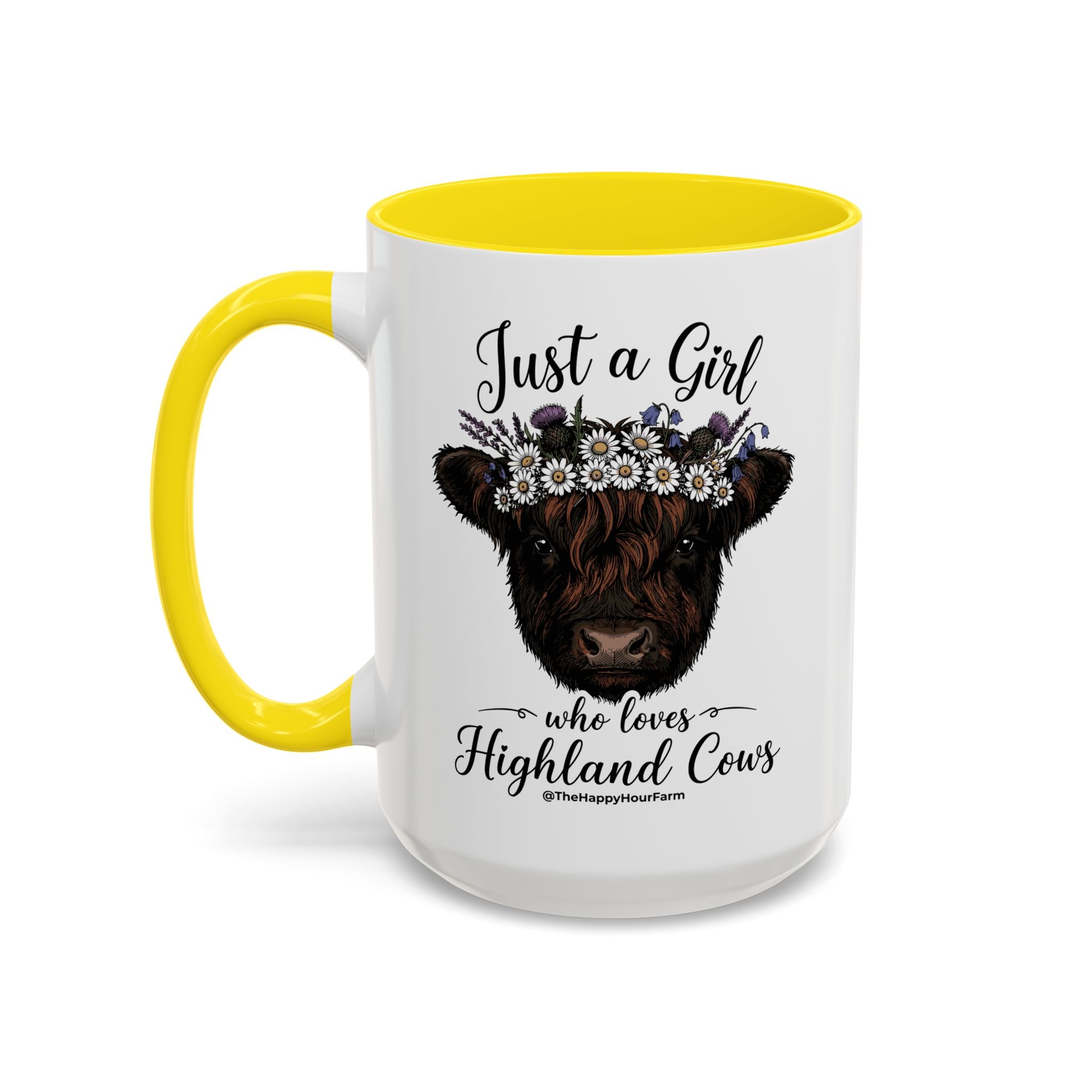 Just a Girl Who Love Highland Cow Coffee Mug