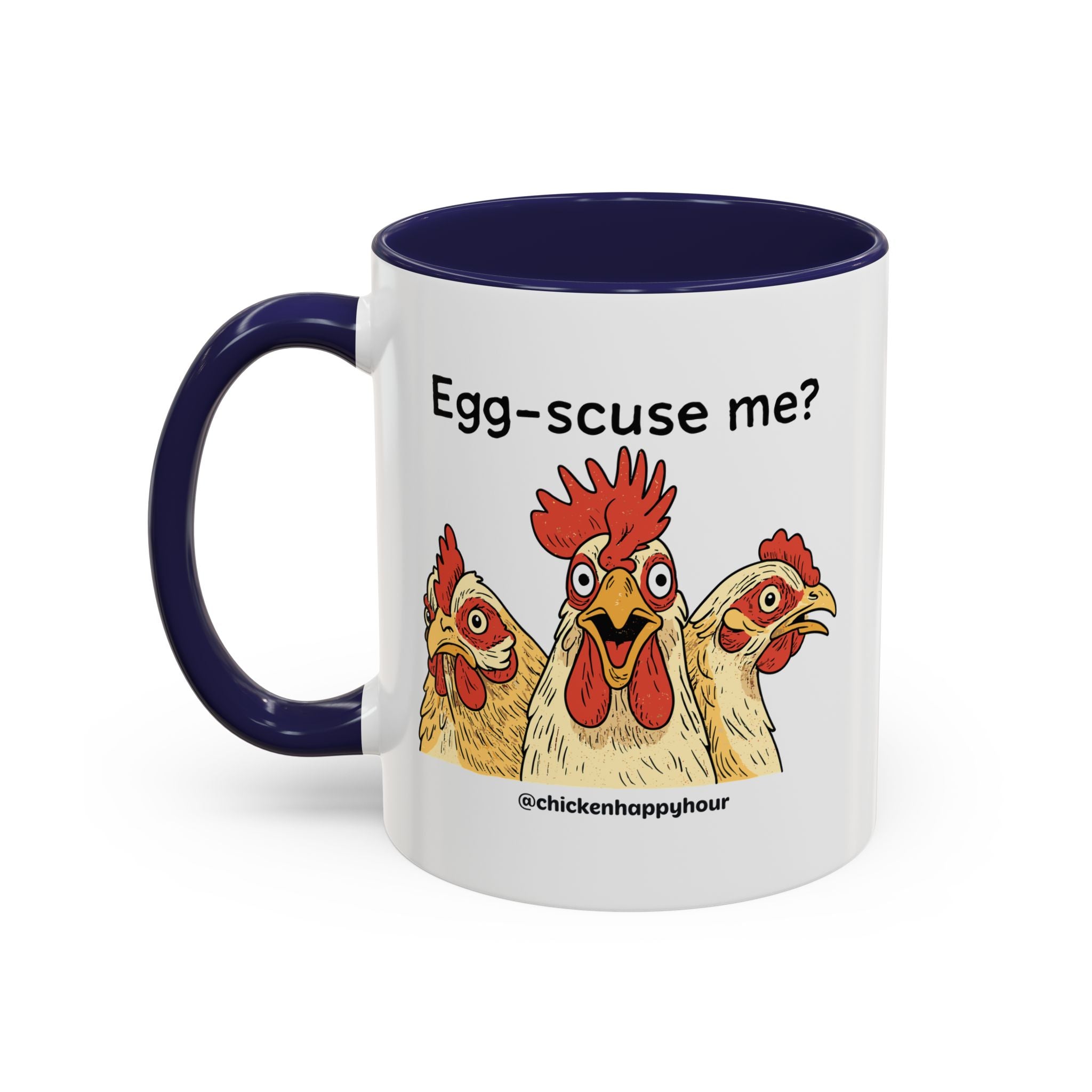 Egg-Scuse Me Coffee Mug