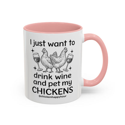 Wine and Chickens Coffee Mug