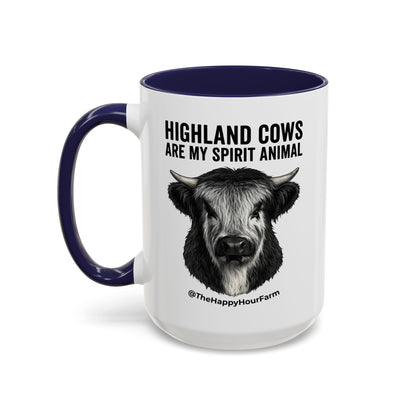 Highland Cows Are My Spirit Animal Coffee Mug