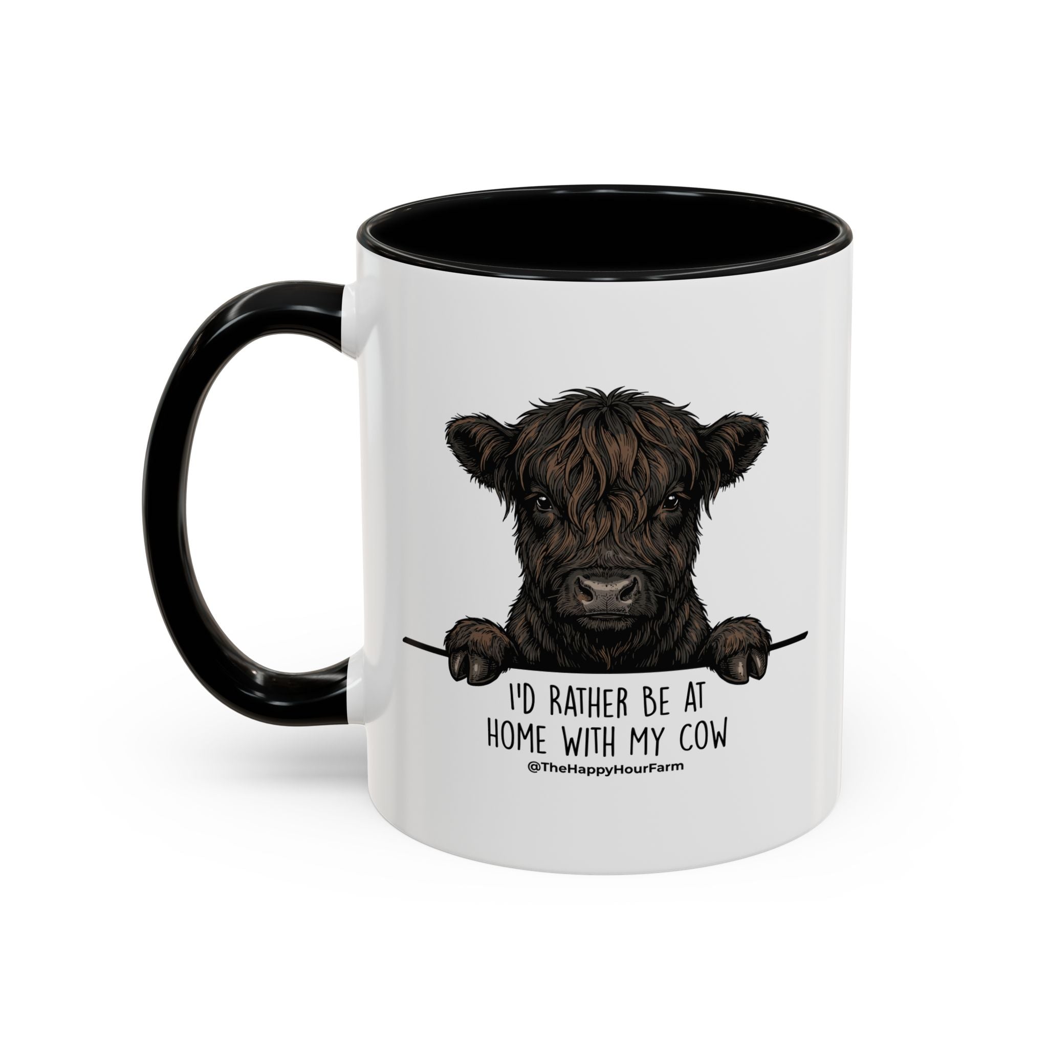 I'd Rather Be at Home With My Cow Coffee Mug