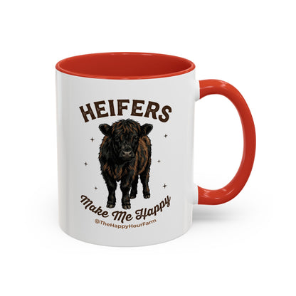 Heifers Make Me Happy Coffee Mug