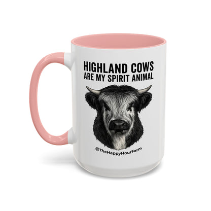 Highland Cows Are My Spirit Animal Coffee Mug