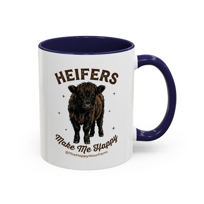 Heifers Make Me Happy Coffee Mug