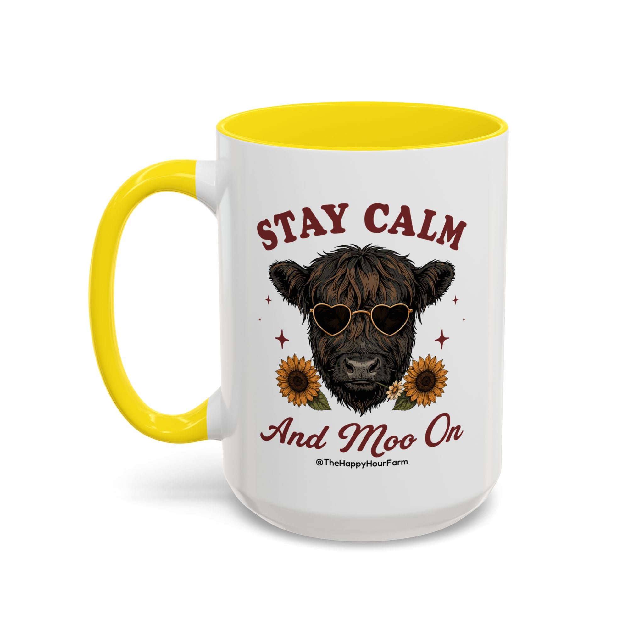 Stay Calm And Moo On Coffee Mug