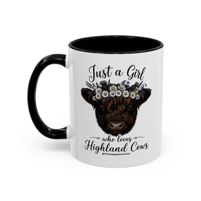 Just a Girl Who Love Highland Cow Coffee Mug