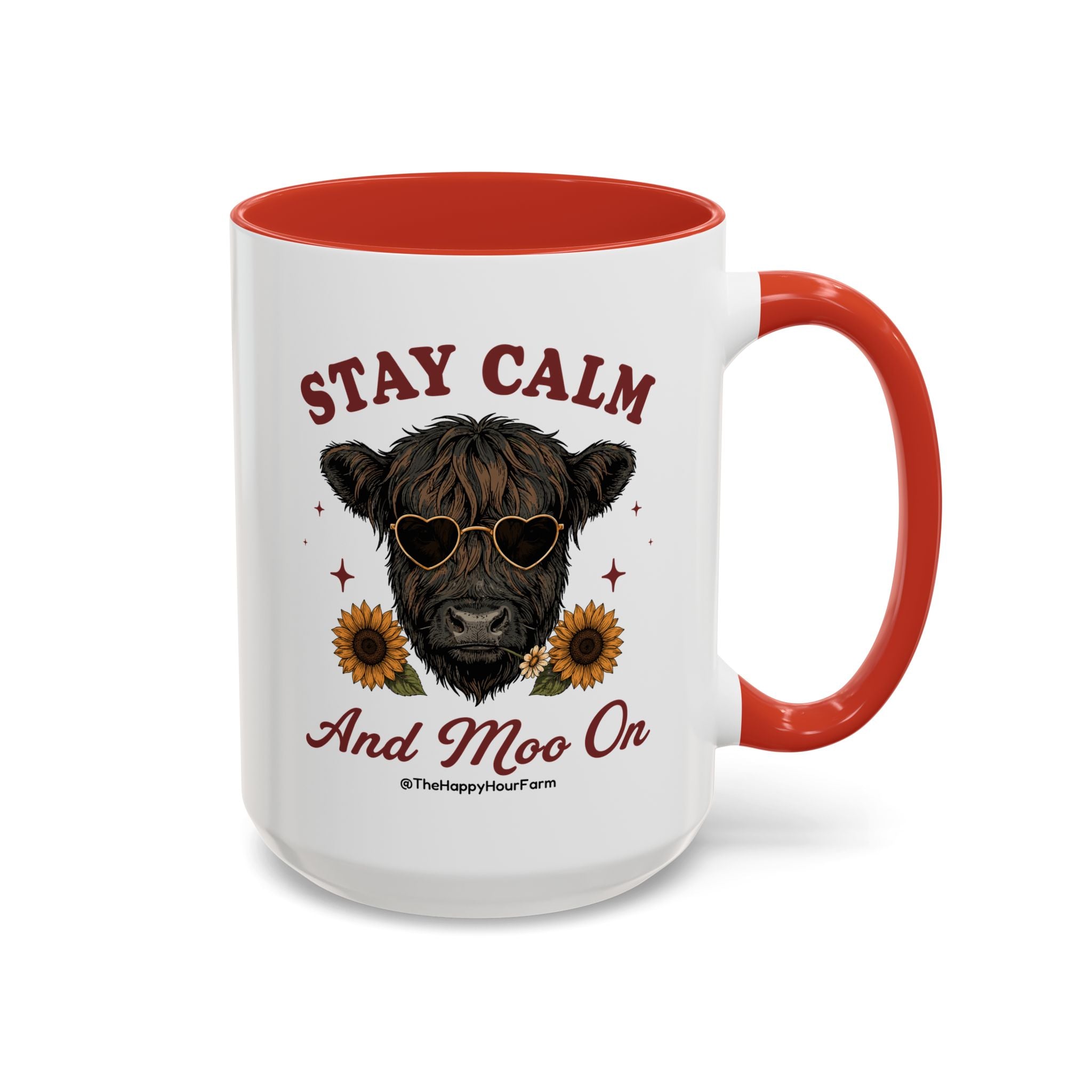 Stay Calm And Moo On Coffee Mug