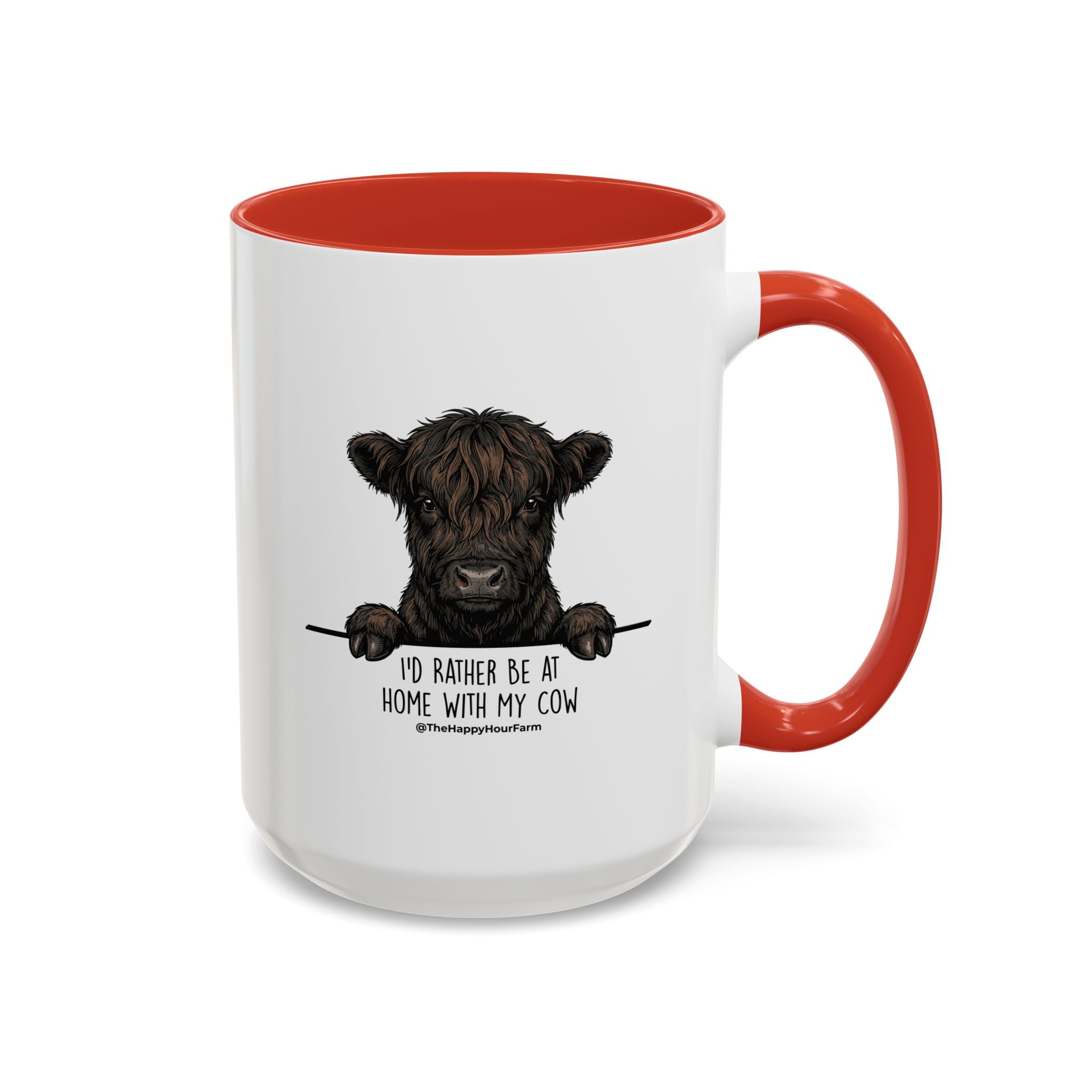 I'd Rather Be at Home With My Cow Coffee Mug