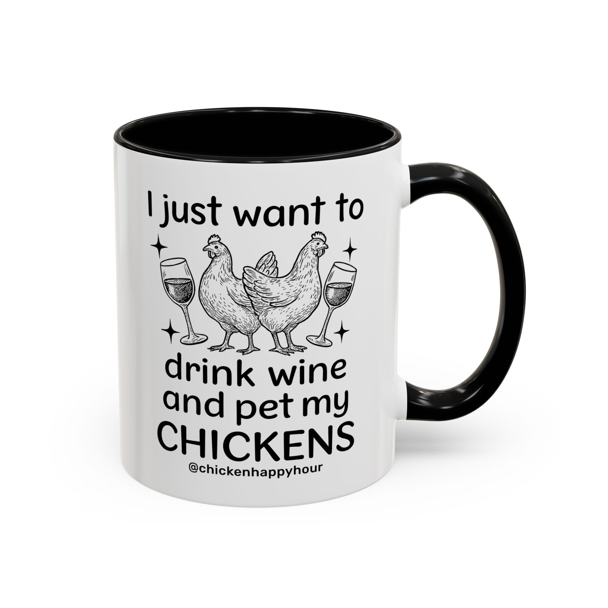 Wine and Chickens Coffee Mug