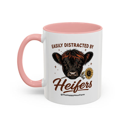Easily Distracted by Heifer Coffee Mug