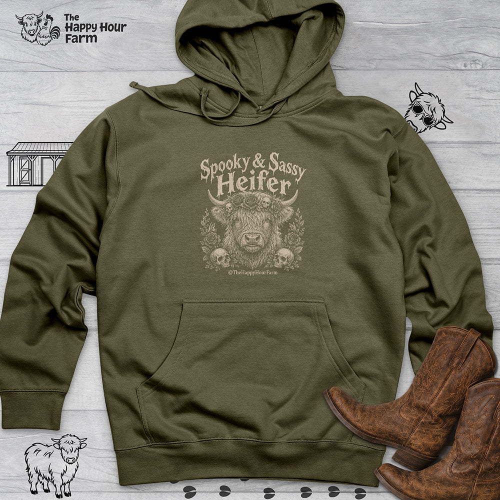Spooky & Sassy Heifer Hooded Sweatshirt