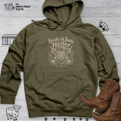 Spooky & Sassy Heifer Hooded Sweatshirt