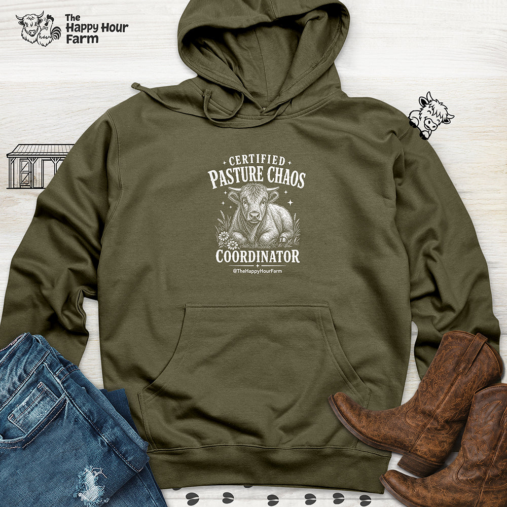 Certified Pasture Chaos Coordinator Hooded Sweatshirt