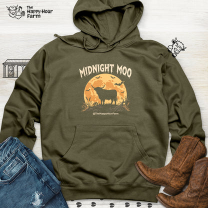 Midnight Moo Hooded Sweatshirt
